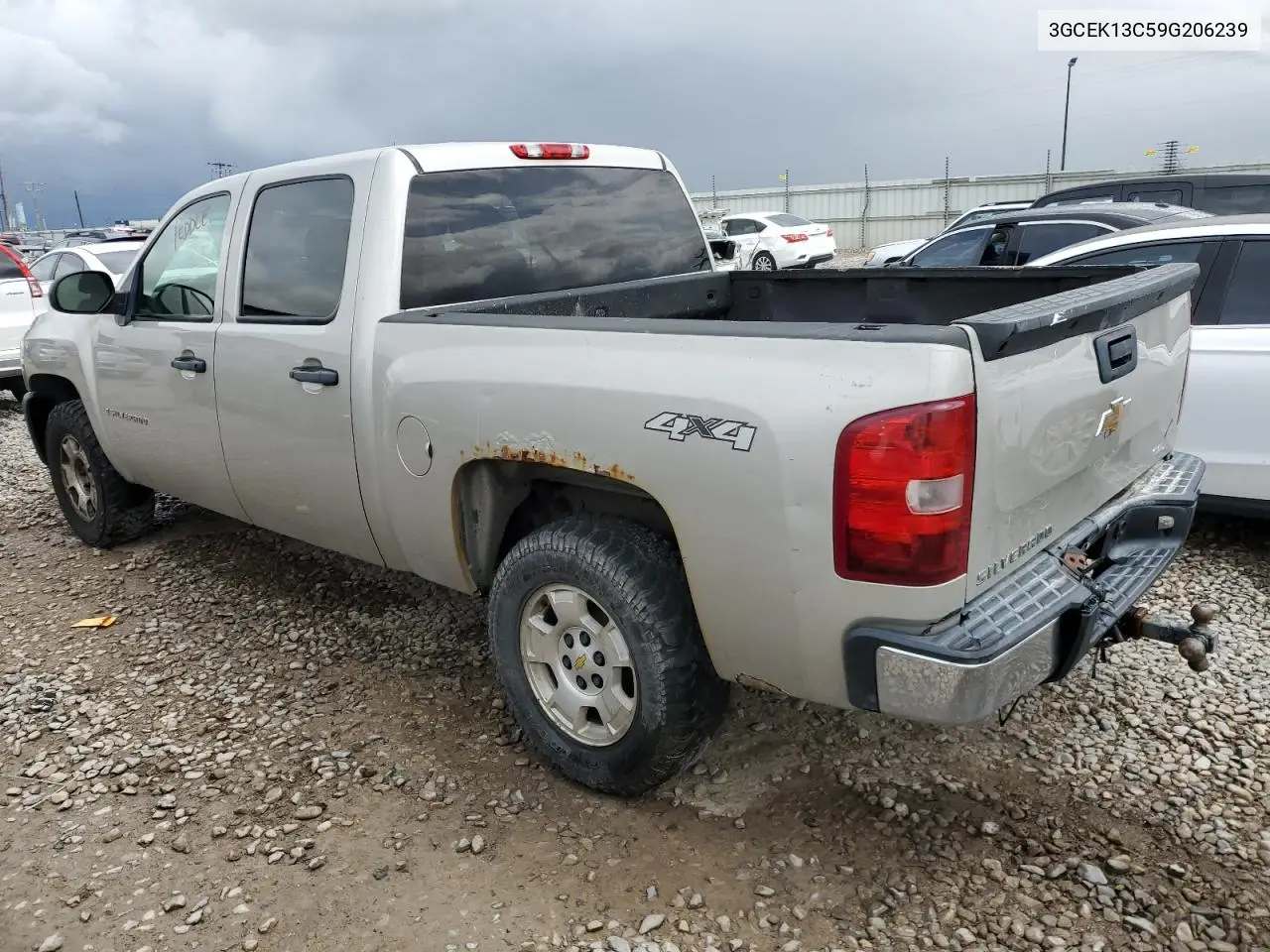 2009 Chevrolet Silverado K1500 VIN: 3GCEK13C59G206239 Lot: 57182505