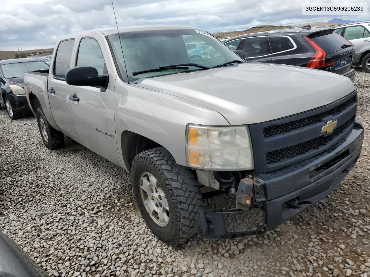 2009 Chevrolet Silverado K1500 VIN: 3GCEK13C59G206239 Lot: 57182505