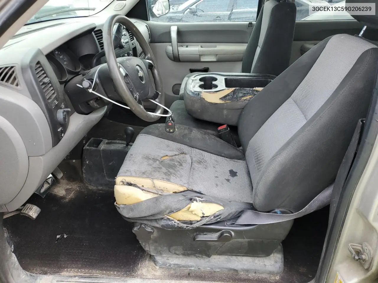 2009 Chevrolet Silverado K1500 VIN: 3GCEK13C59G206239 Lot: 57182505