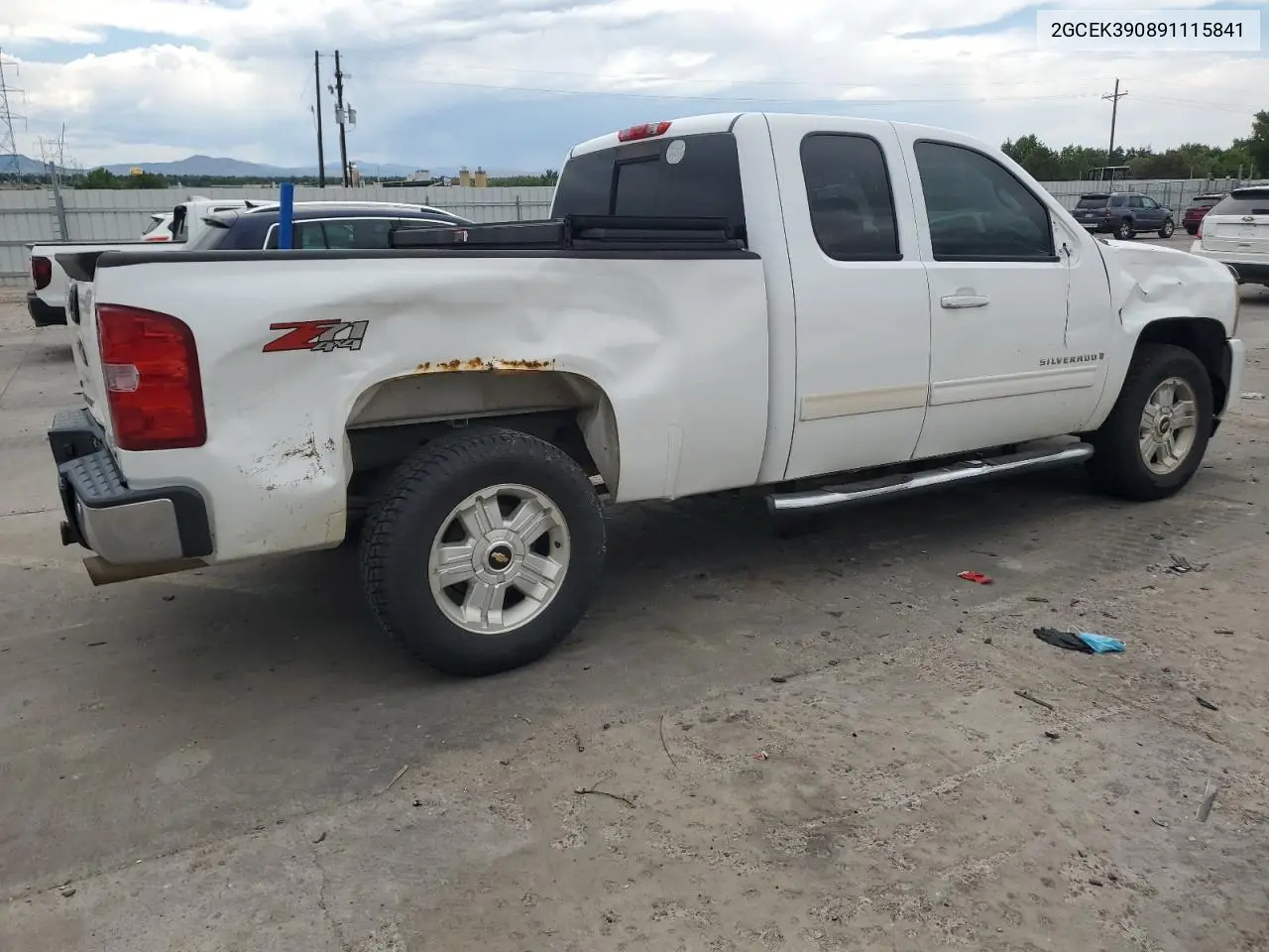 2009 Chevrolet Silverado K1500 Ltz VIN: 2GCEK390891115841 Lot: 63122295