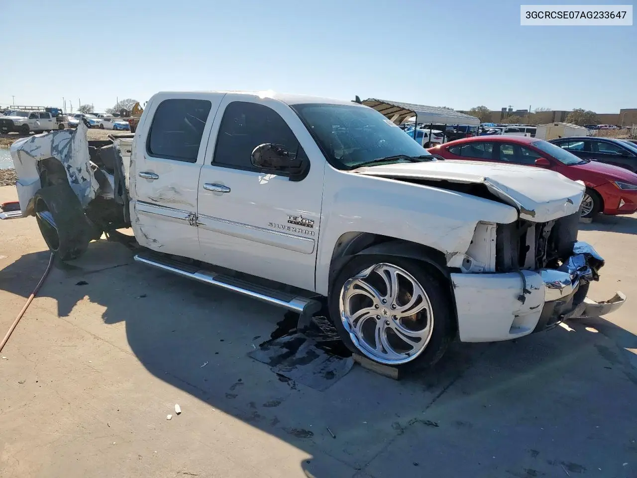 2010 Chevrolet Silverado C1500 Lt VIN: 3GCRCSE07AG233647 Lot: 46741705