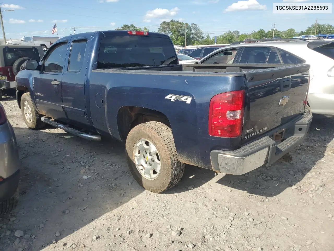 2010 Chevrolet Silverado K1500 Lt VIN: 1GCSKSE31AZ285693 Lot: 55249415
