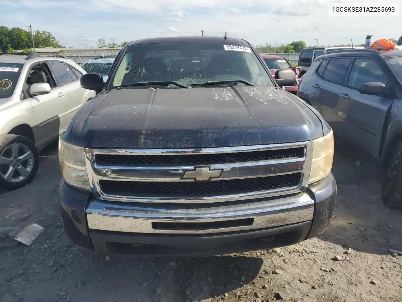 2010 Chevrolet Silverado K1500 Lt VIN: 1GCSKSE31AZ285693 Lot: 55249415