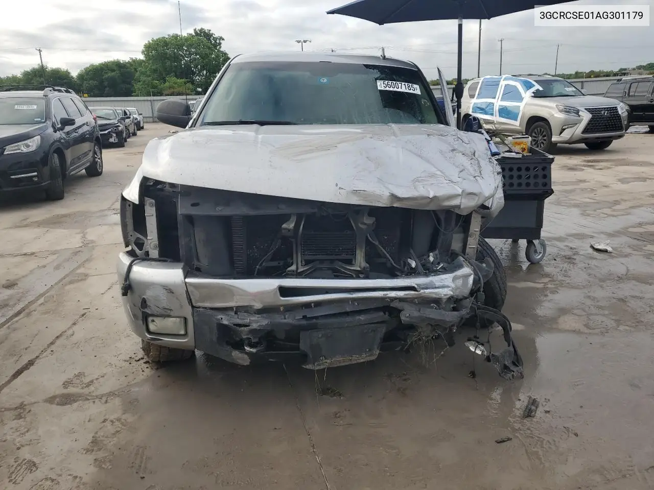 2010 Chevrolet Silverado C1500 Lt VIN: 3GCRCSE01AG301179 Lot: 56007185