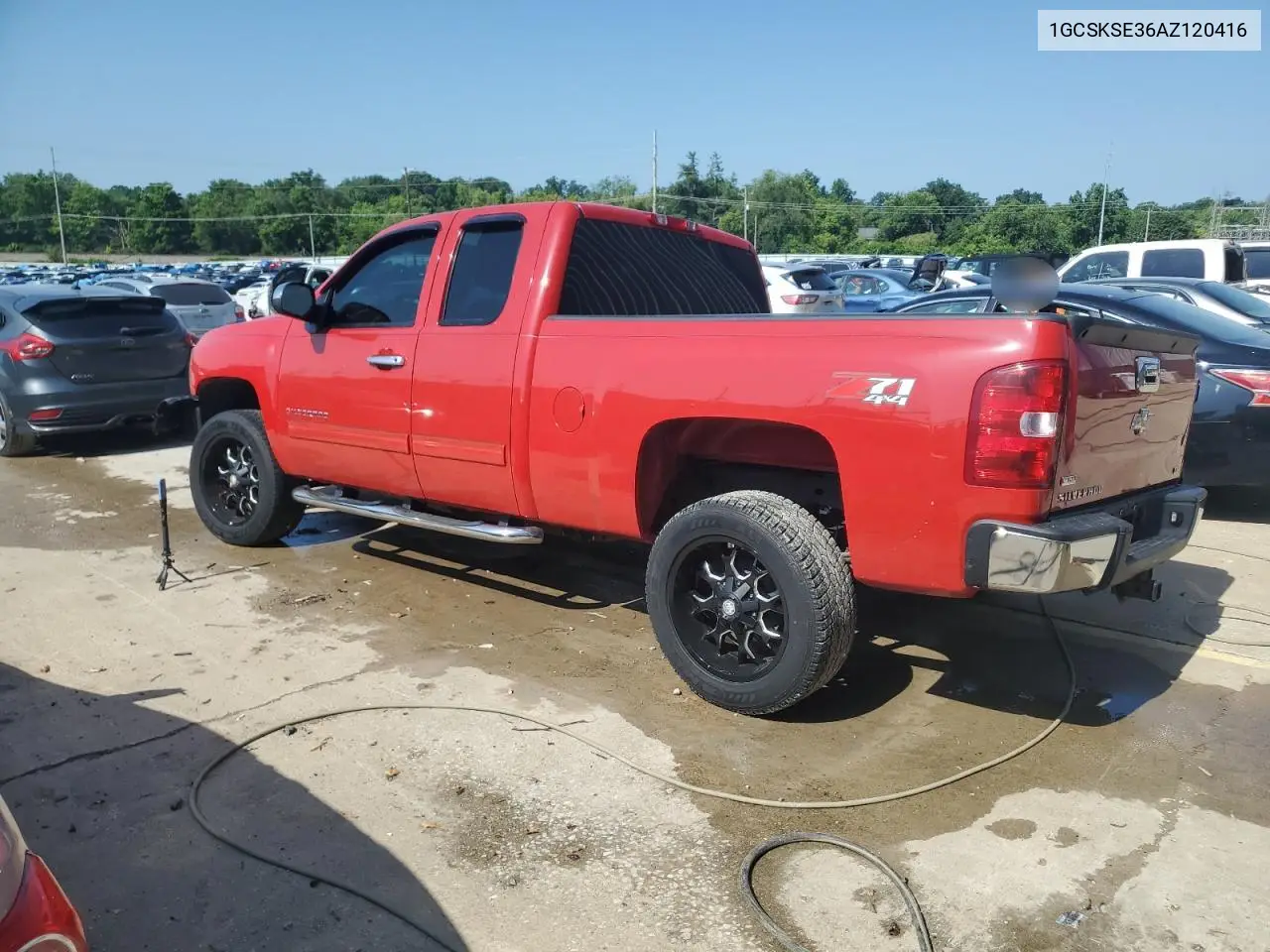 2010 Chevrolet Silverado K1500 Lt VIN: 1GCSKSE36AZ120416 Lot: 61874425