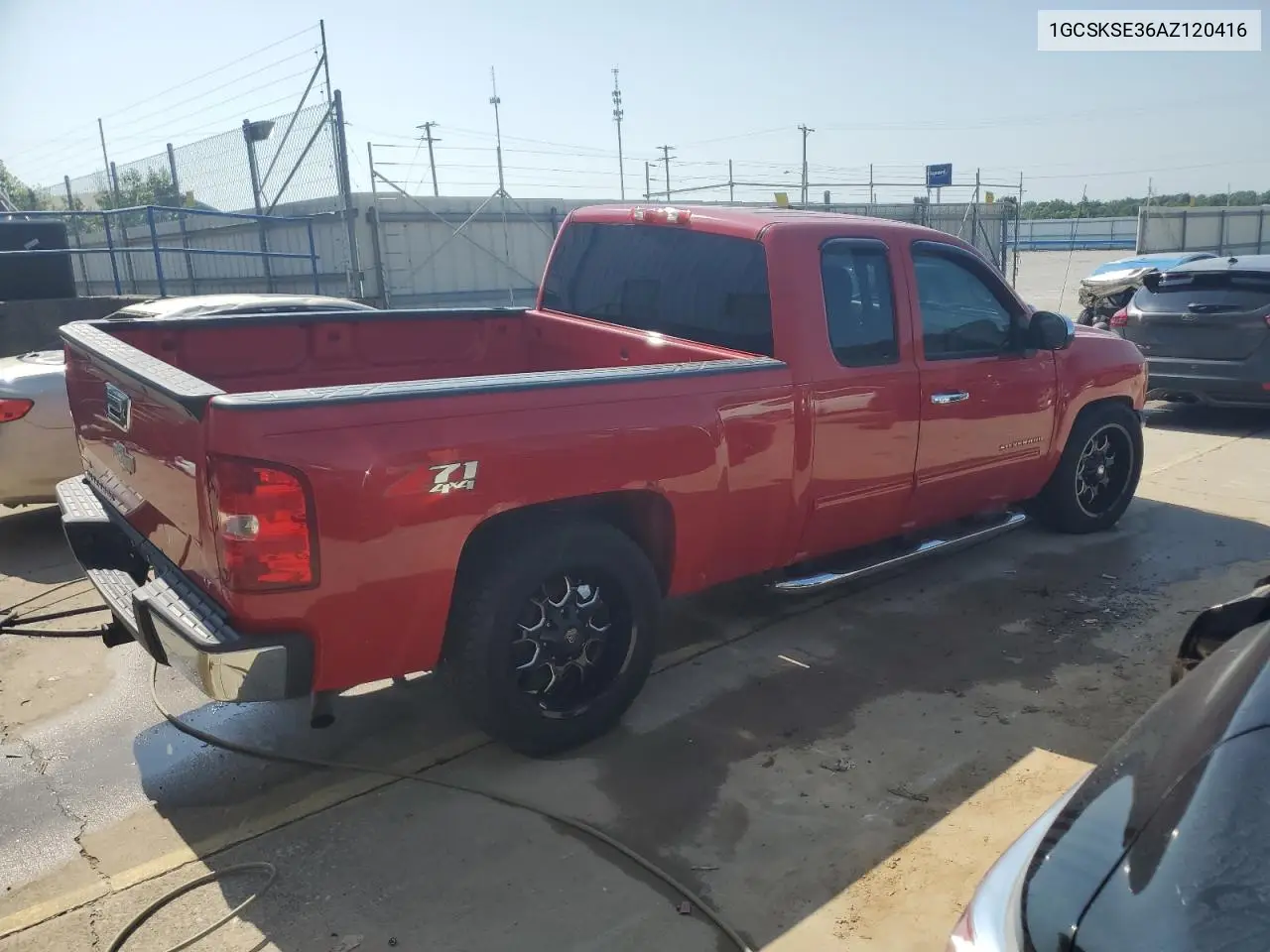 2010 Chevrolet Silverado K1500 Lt VIN: 1GCSKSE36AZ120416 Lot: 61874425