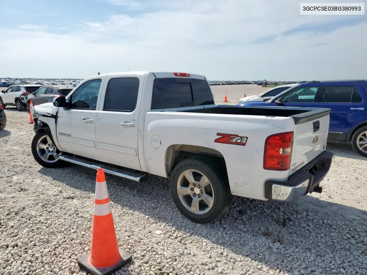 2011 Chevrolet Silverado C1500 Lt VIN: 3GCPCSE03BG380993 Lot: 56513945