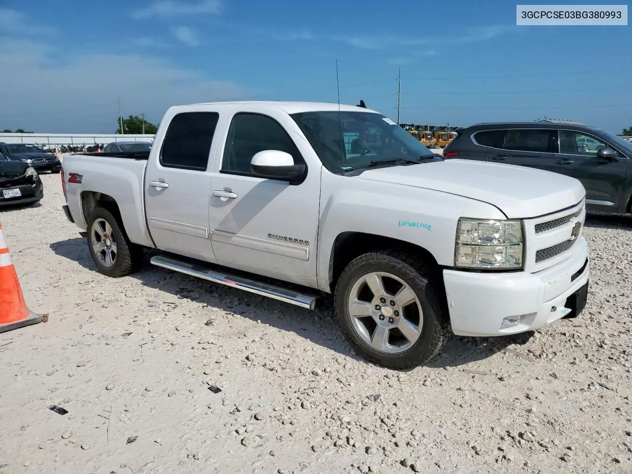 2011 Chevrolet Silverado C1500 Lt VIN: 3GCPCSE03BG380993 Lot: 56513945
