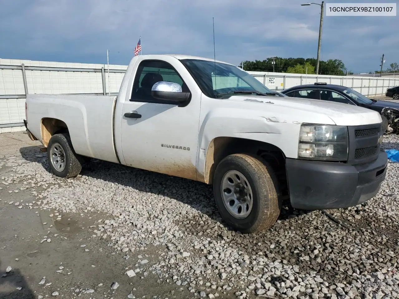 2011 Chevrolet Silverado C1500 VIN: 1GCNCPEX9BZ100107 Lot: 61204724