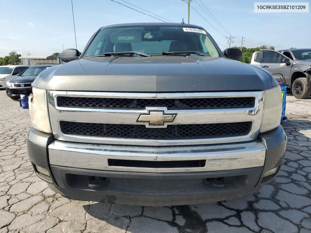 2011 Chevrolet Silverado K1500 Lt VIN: 1GCRKSE35BZ101209 Lot: 61836505