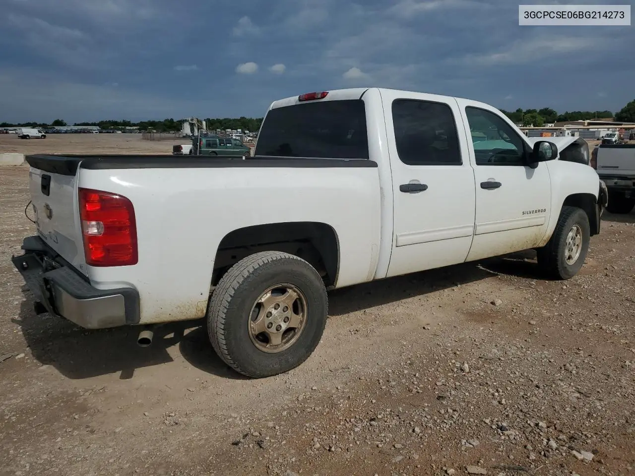 2011 Chevrolet Silverado C1500 Lt VIN: 3GCPCSE06BG214273 Lot: 61947015