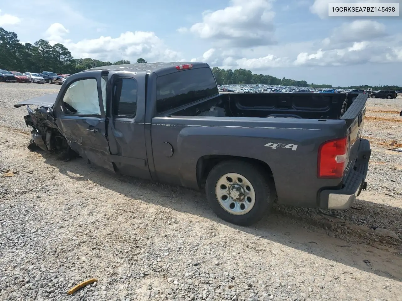 2011 Chevrolet Silverado K1500 Lt VIN: 1GCRKSEA7BZ145498 Lot: 62393575