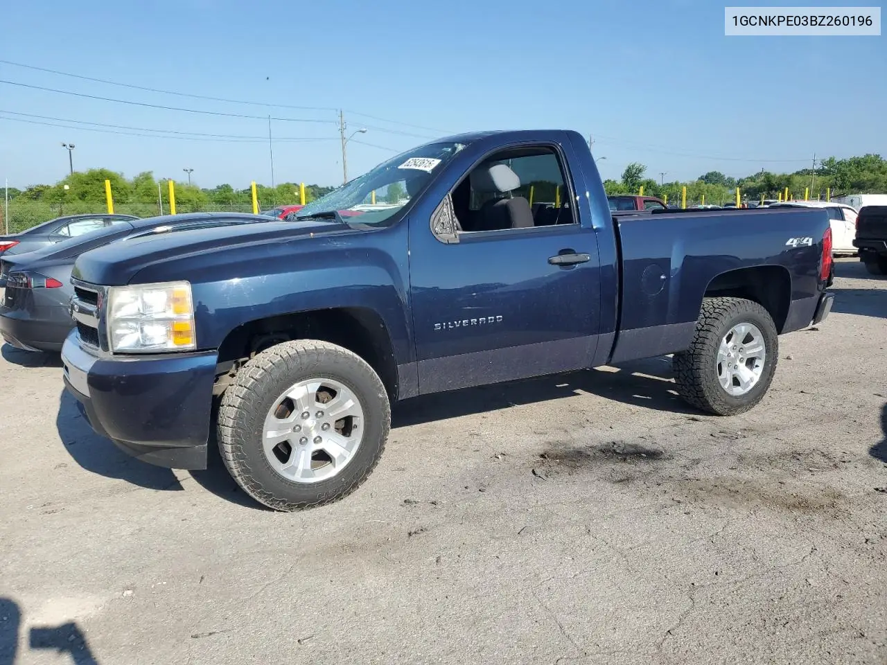 2011 Chevrolet Silverado K1500 VIN: 1GCNKPE03BZ260196 Lot: 62543615