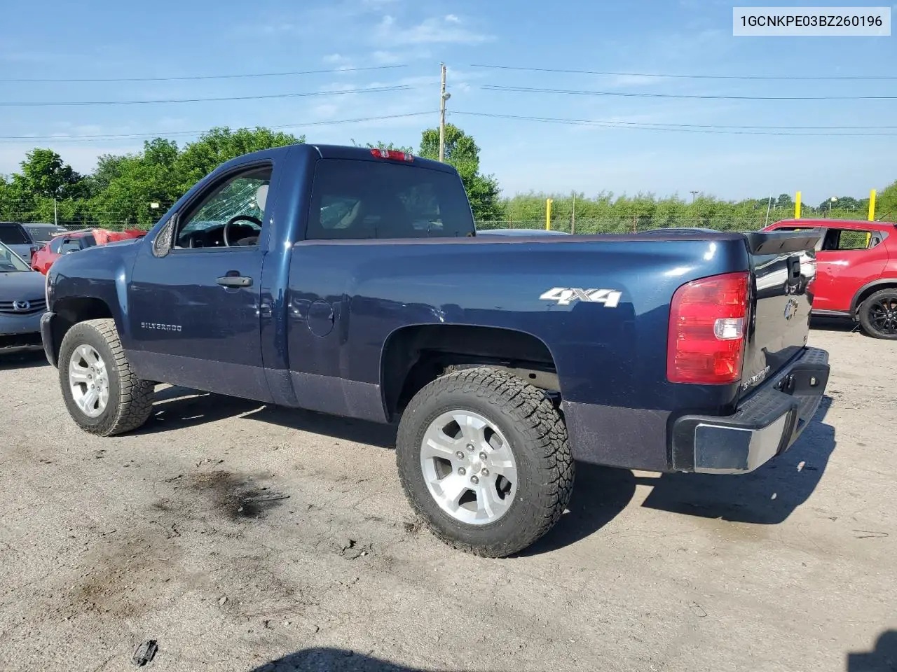 2011 Chevrolet Silverado K1500 VIN: 1GCNKPE03BZ260196 Lot: 62543615