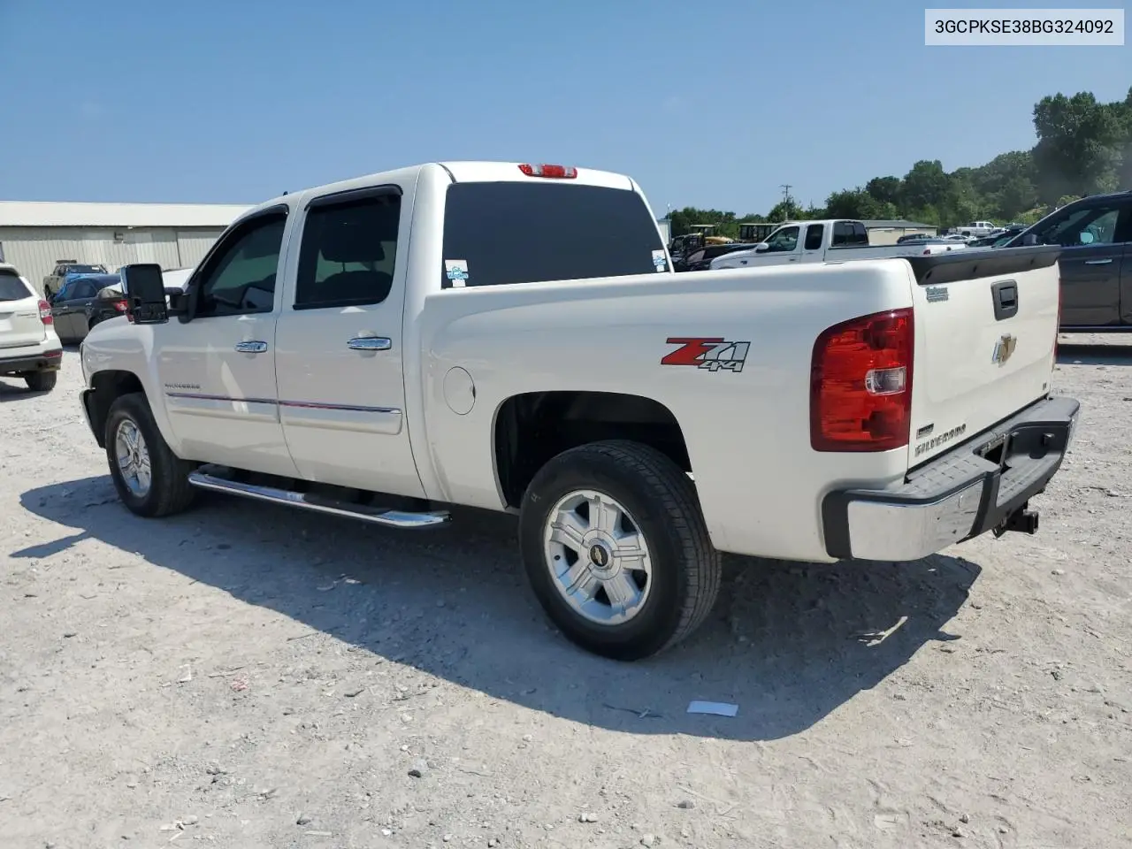 2011 Chevrolet Silverado K1500 Lt VIN: 3GCPKSE38BG324092 Lot: 62608555