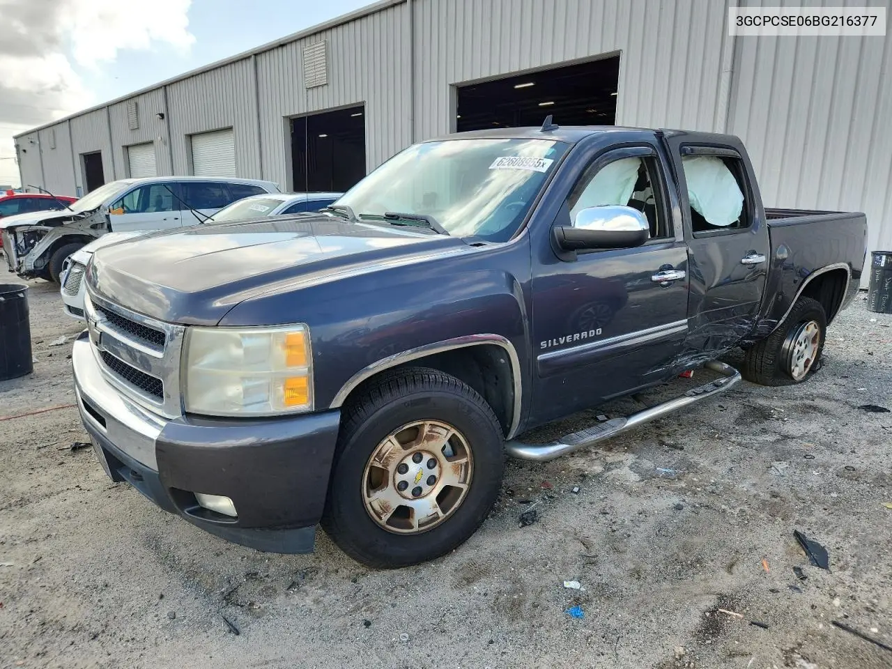 2011 Chevrolet Silverado C1500 Lt VIN: 3GCPCSE06BG216377 Lot: 62608955