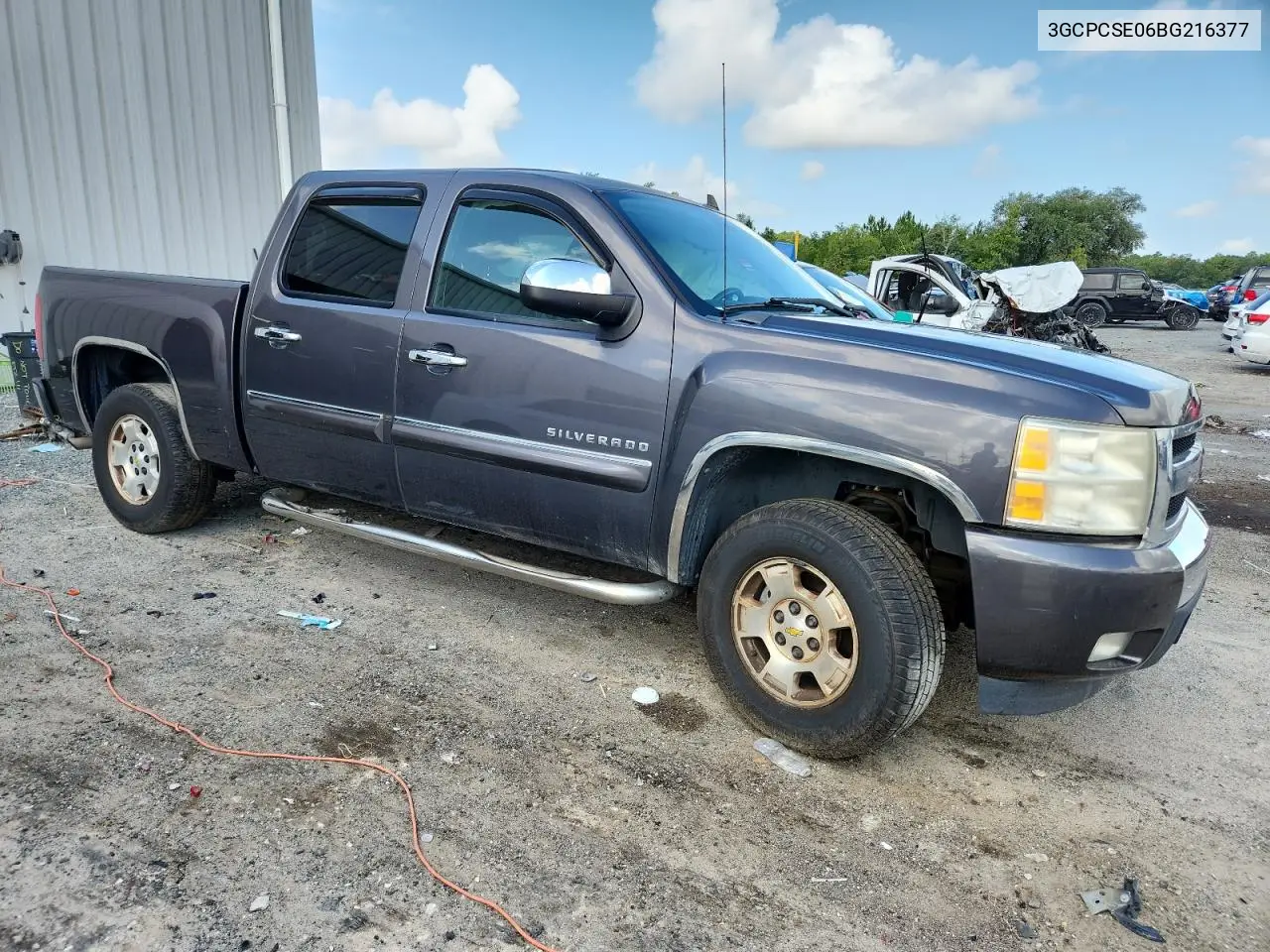 2011 Chevrolet Silverado C1500 Lt VIN: 3GCPCSE06BG216377 Lot: 62608955