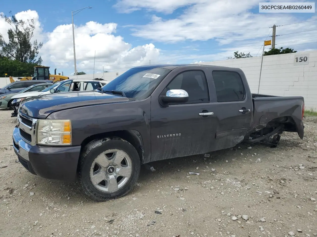 2011 Chevrolet Silverado C1500 Lt VIN: 3GCPCSEA4BG260449 Lot: 66000115