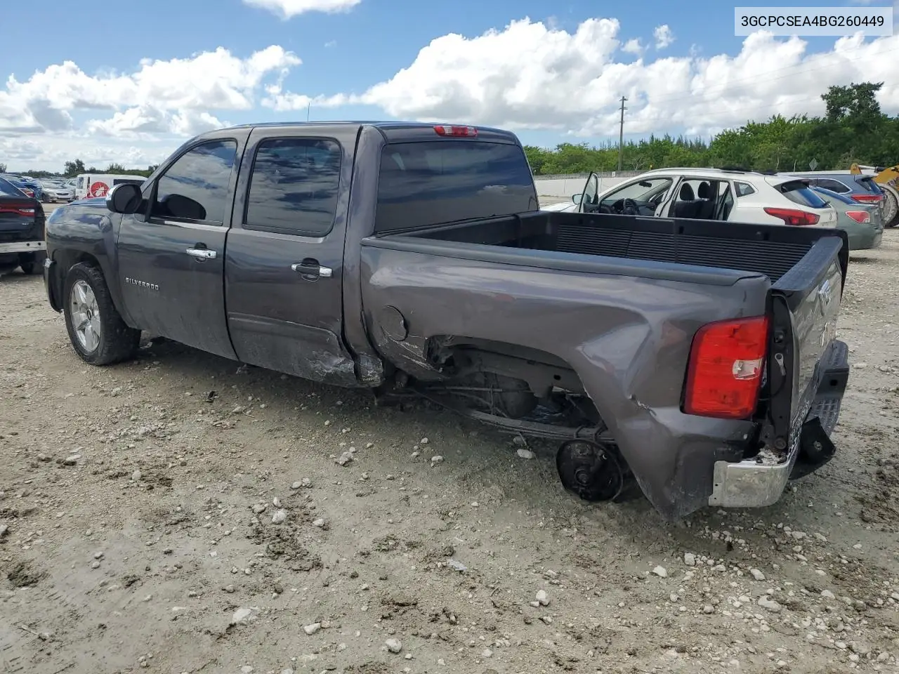 2011 Chevrolet Silverado C1500 Lt VIN: 3GCPCSEA4BG260449 Lot: 66000115