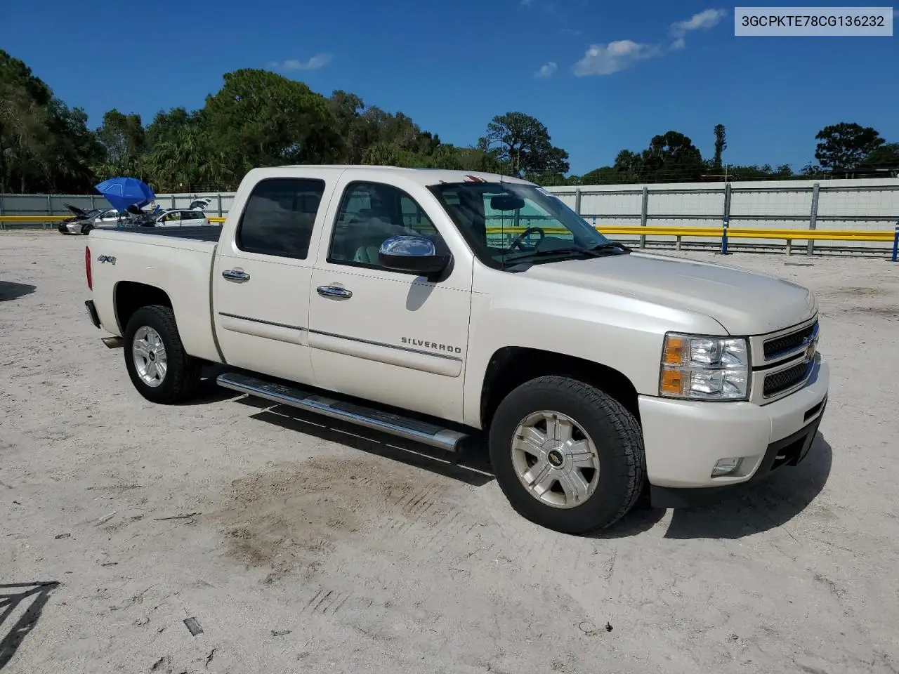 2012 Chevrolet Silverado K1500 Ltz VIN: 3GCPKTE78CG136232 Lot: 55390645
