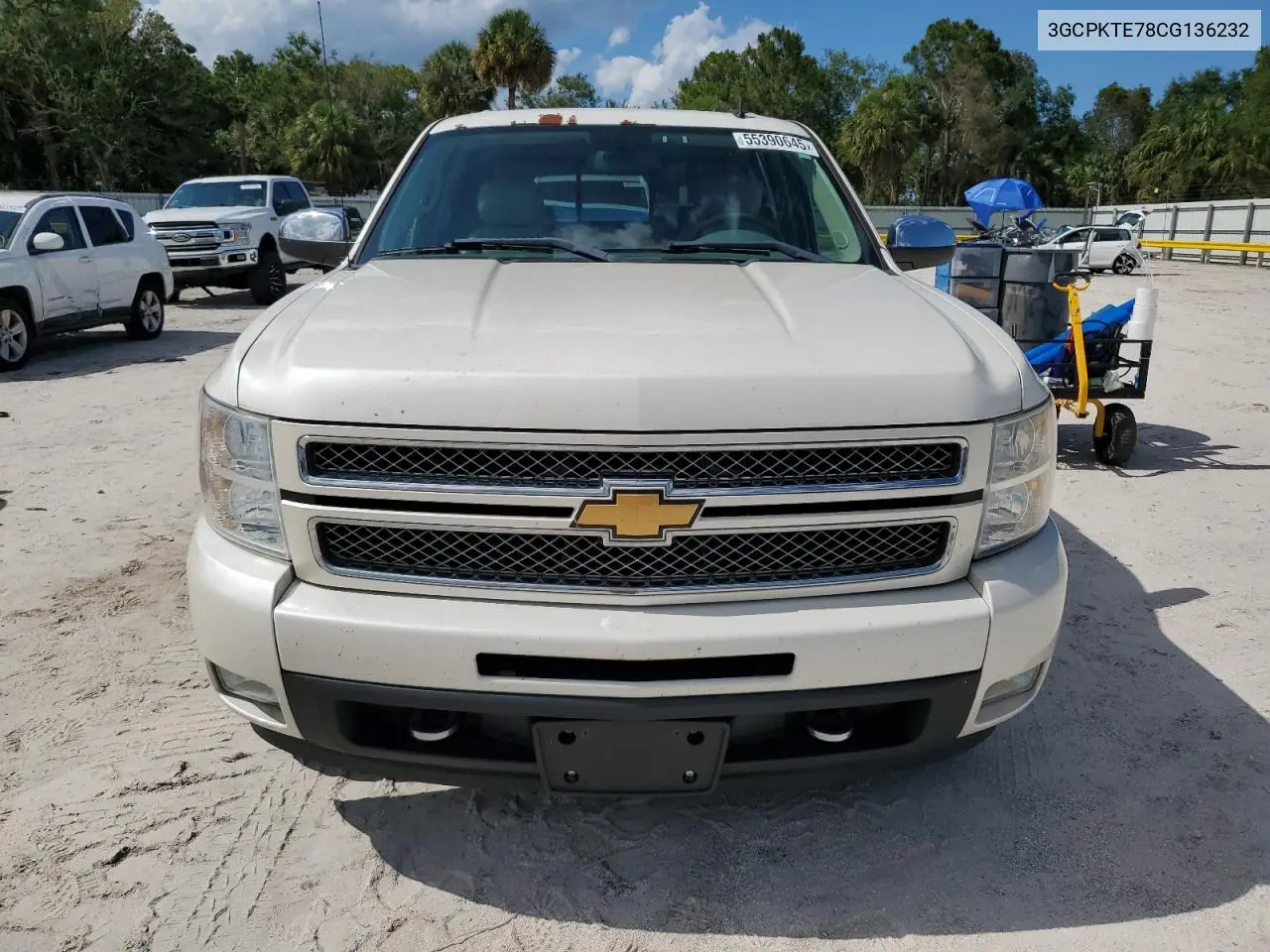 2012 Chevrolet Silverado K1500 Ltz VIN: 3GCPKTE78CG136232 Lot: 55390645