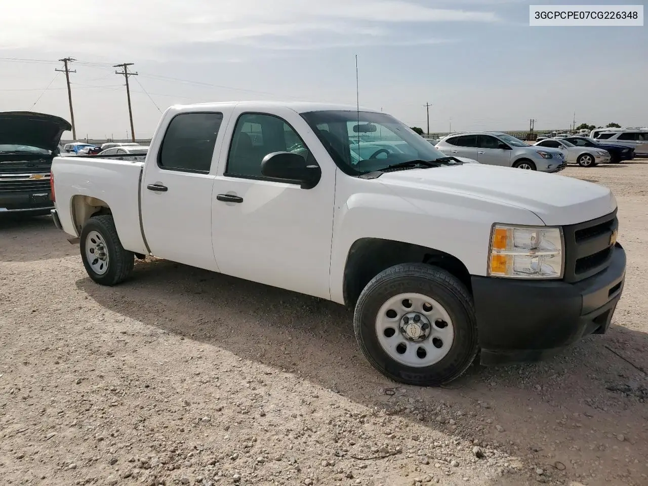 2012 Chevrolet Silverado C1500 VIN: 3GCPCPE07CG226348 Lot: 56376015