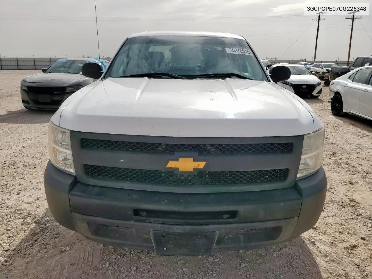 2012 Chevrolet Silverado C1500 VIN: 3GCPCPE07CG226348 Lot: 56376015