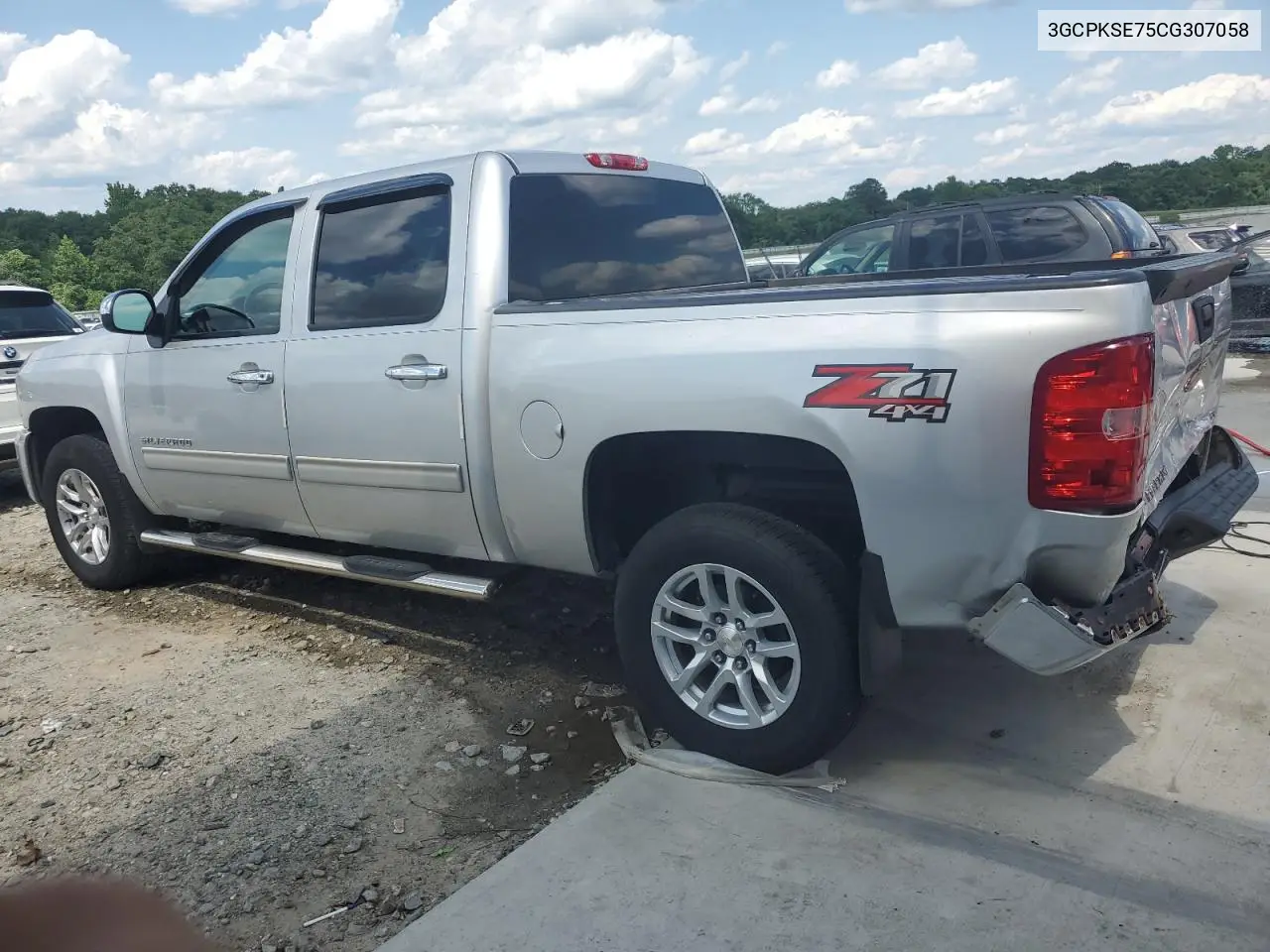 2012 Chevrolet Silverado K1500 Lt VIN: 3GCPKSE75CG307058 Lot: 56495525
