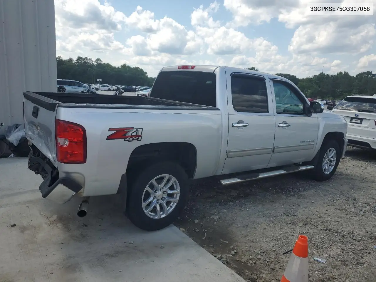 2012 Chevrolet Silverado K1500 Lt VIN: 3GCPKSE75CG307058 Lot: 56495525