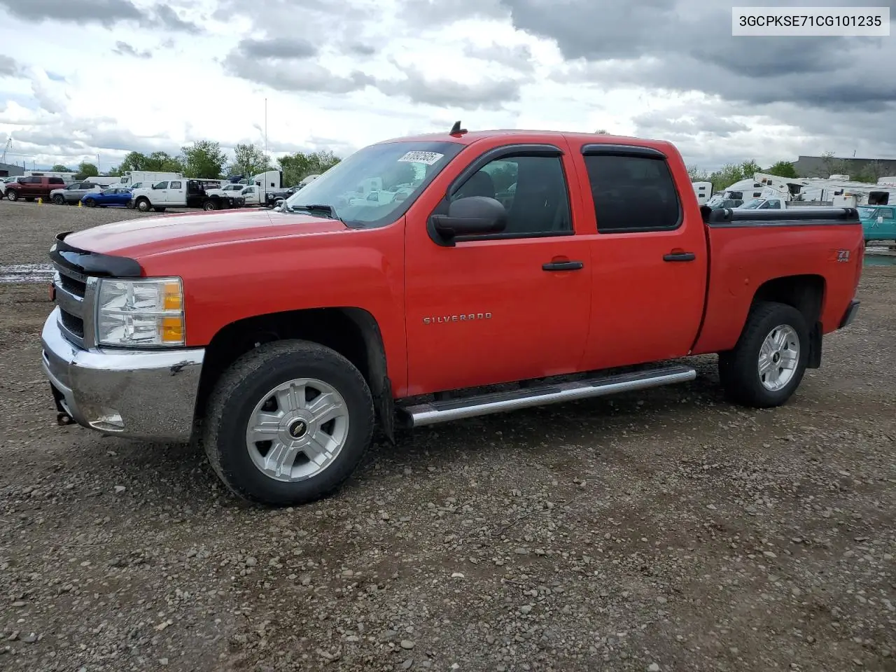 2012 Chevrolet Silverado K1500 Lt VIN: 3GCPKSE71CG101235 Lot: 57092505