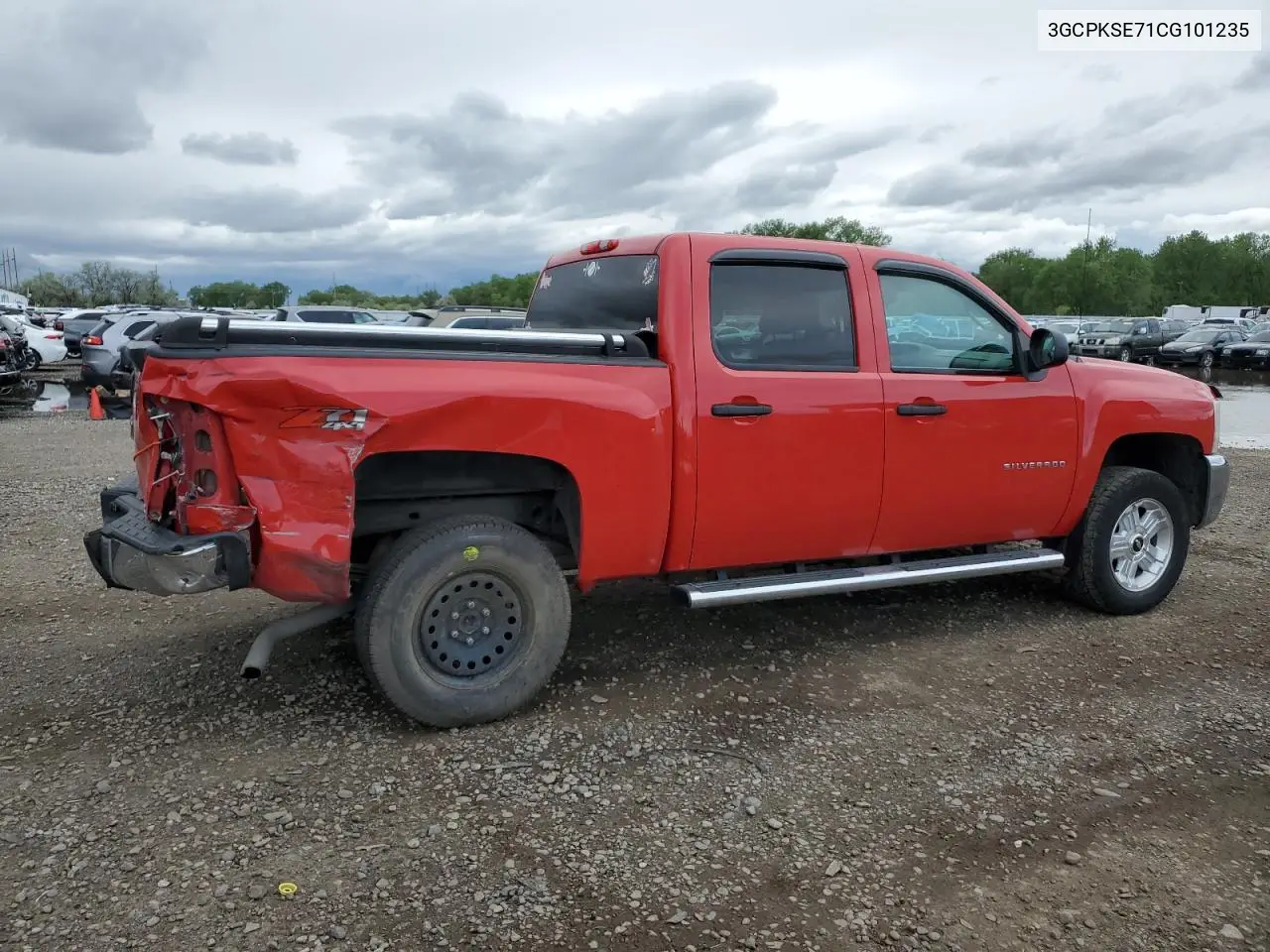 2012 Chevrolet Silverado K1500 Lt VIN: 3GCPKSE71CG101235 Lot: 57092505
