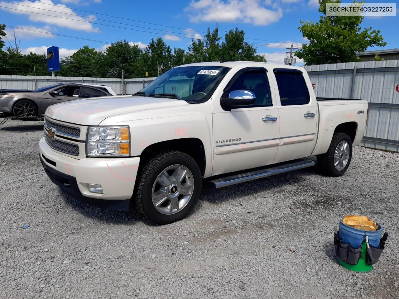 2012 Chevrolet Silverado K1500 Ltz VIN: 3GCPKTE74CG227255 Lot: 61425054