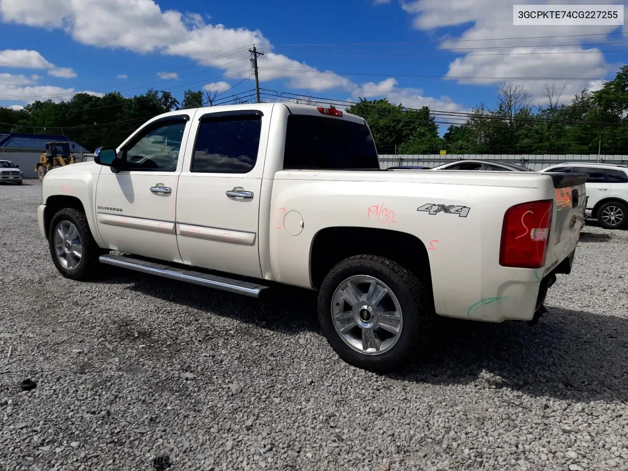 2012 Chevrolet Silverado K1500 Ltz VIN: 3GCPKTE74CG227255 Lot: 61425054