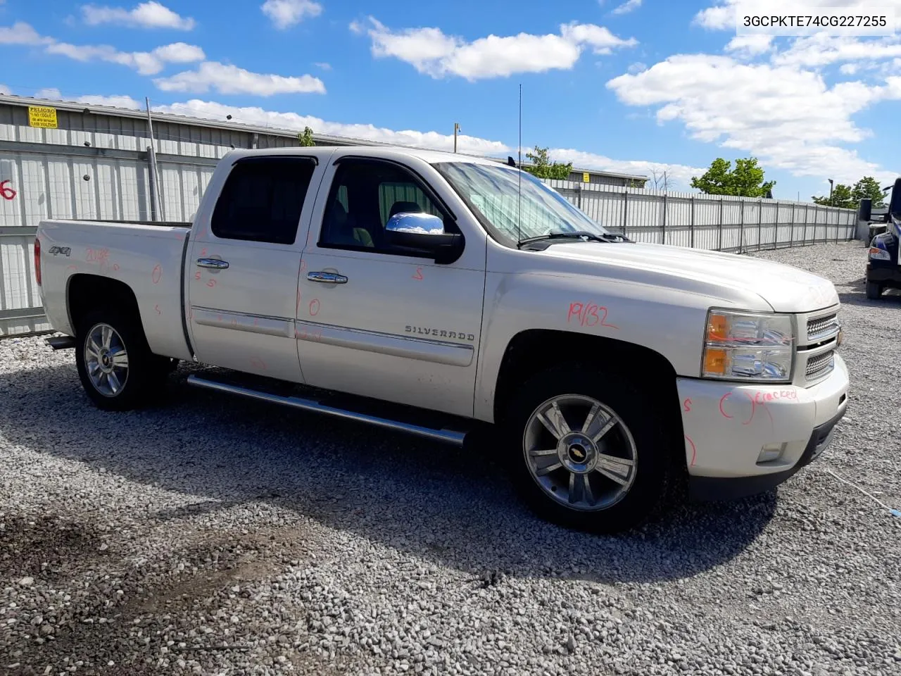 2012 Chevrolet Silverado K1500 Ltz VIN: 3GCPKTE74CG227255 Lot: 61425054