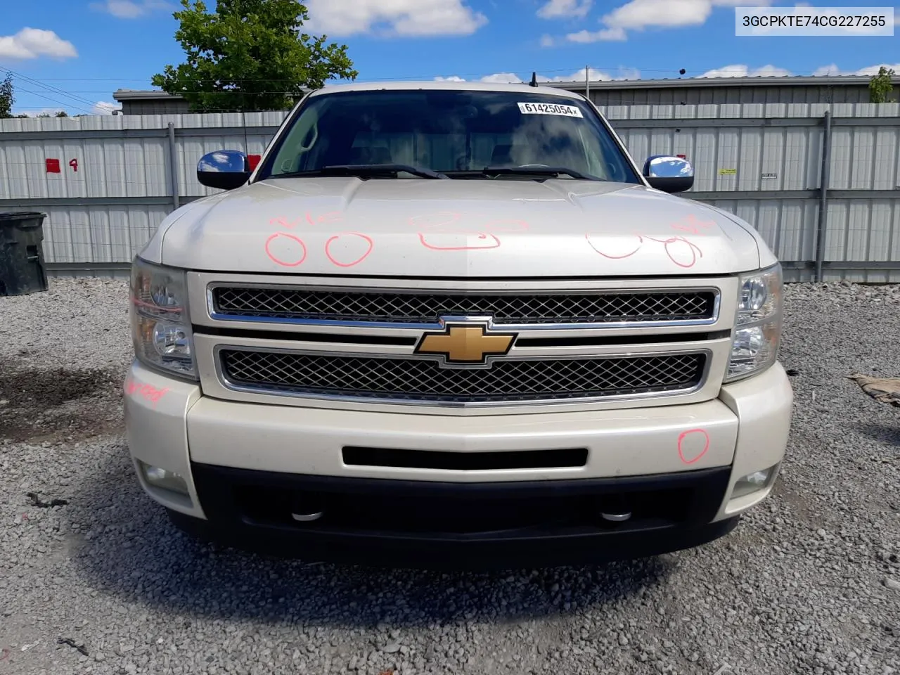 2012 Chevrolet Silverado K1500 Ltz VIN: 3GCPKTE74CG227255 Lot: 61425054