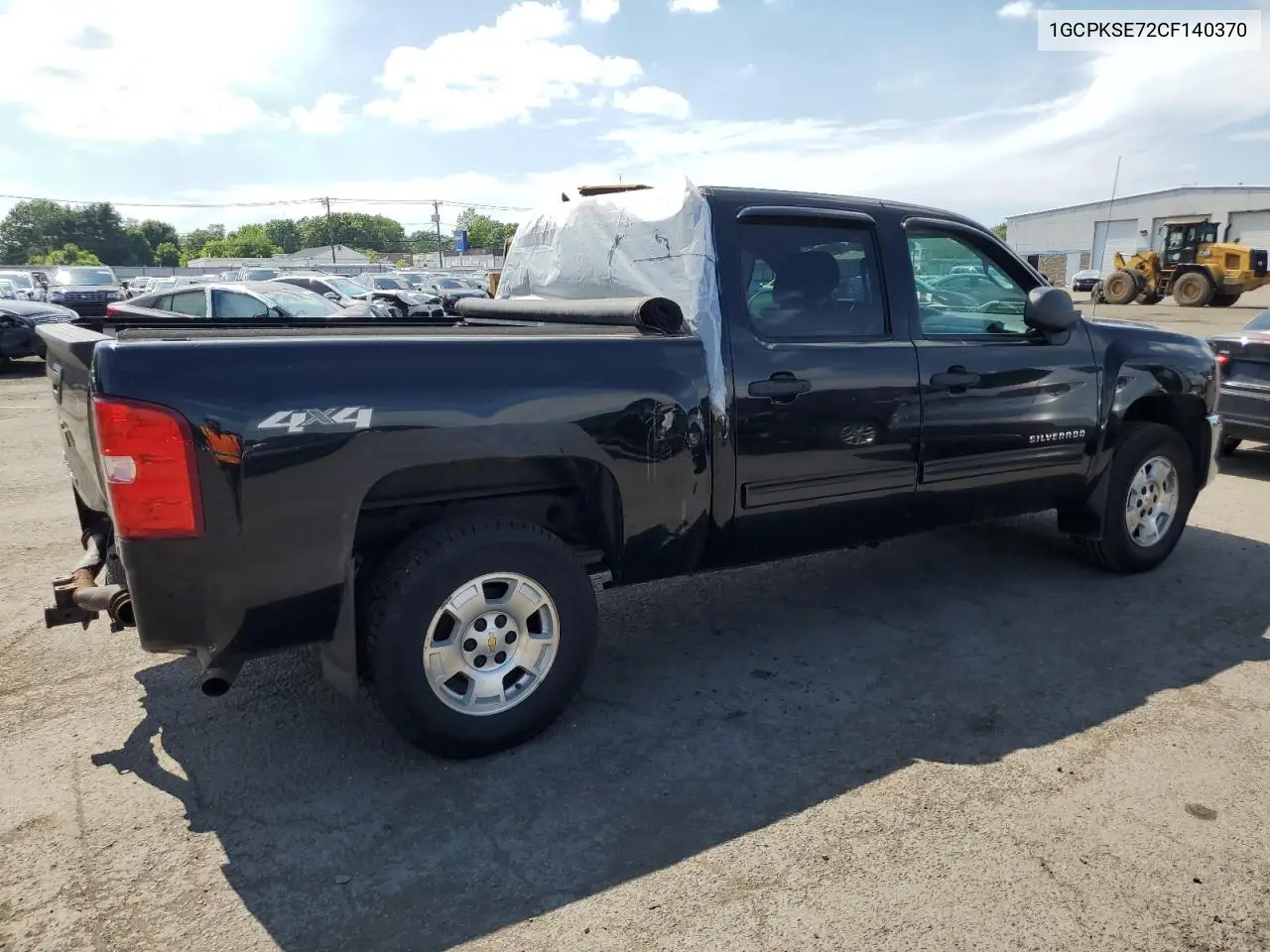 2012 Chevrolet Silverado K1500 Lt VIN: 1GCPKSE72CF140370 Lot: 62484125