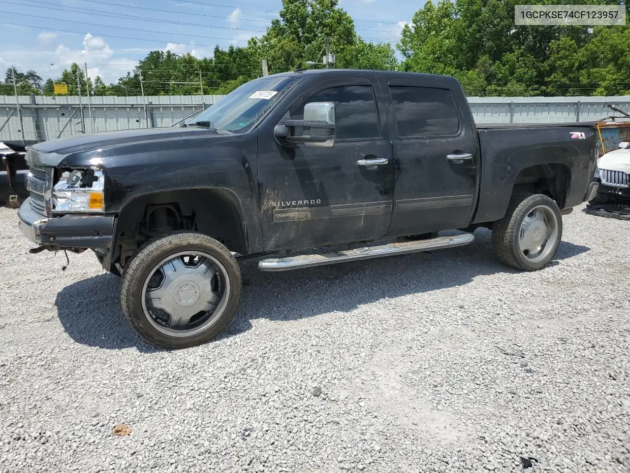 2012 Chevrolet Silverado K1500 Lt VIN: 1GCPKSE74CF123957 Lot: 62990735