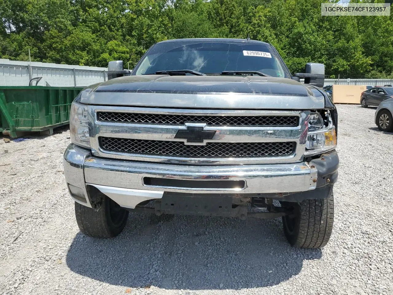2012 Chevrolet Silverado K1500 Lt VIN: 1GCPKSE74CF123957 Lot: 62990735