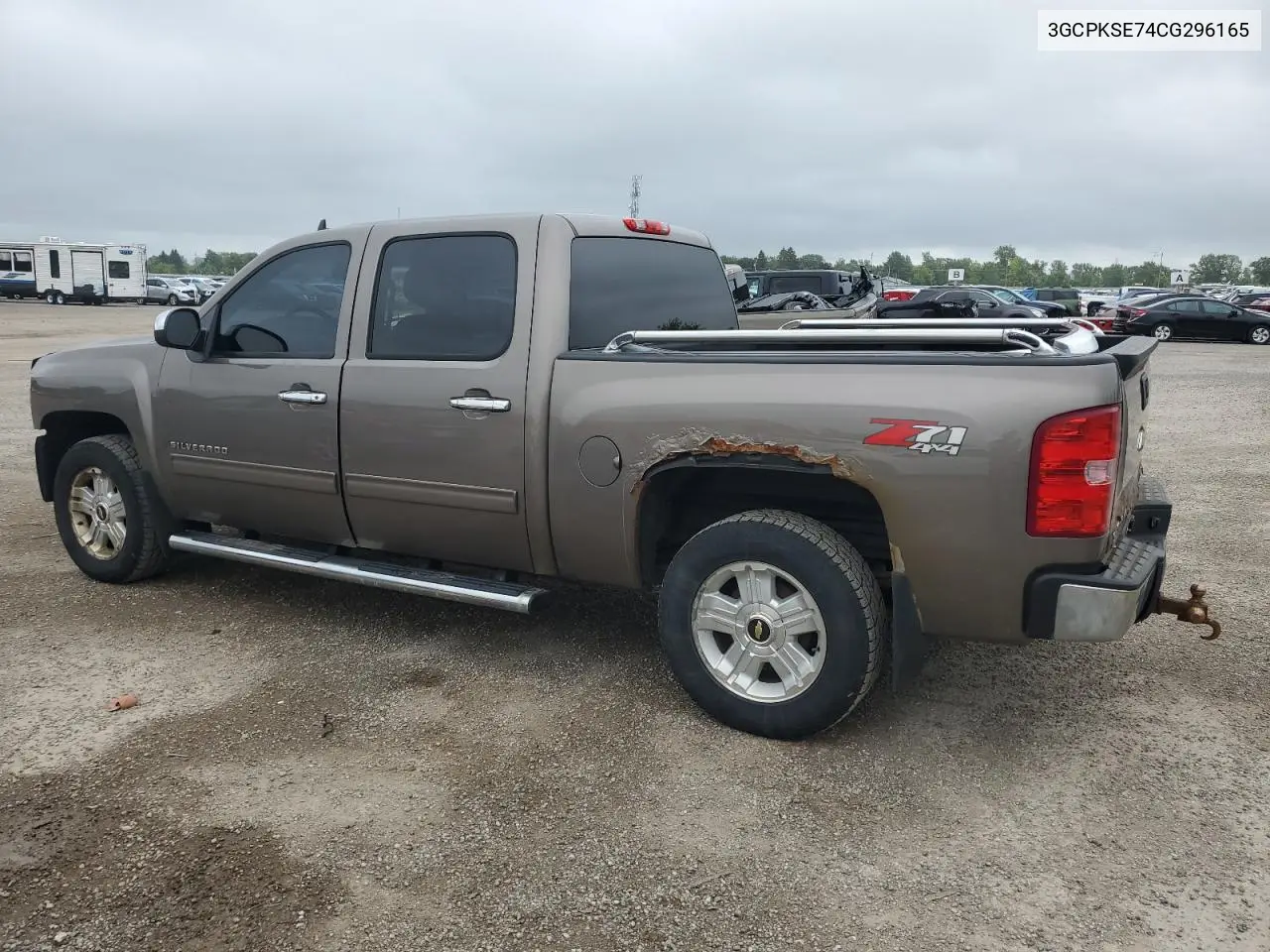 2012 Chevrolet Silverado K1500 Lt VIN: 3GCPKSE74CG296165 Lot: 65360525