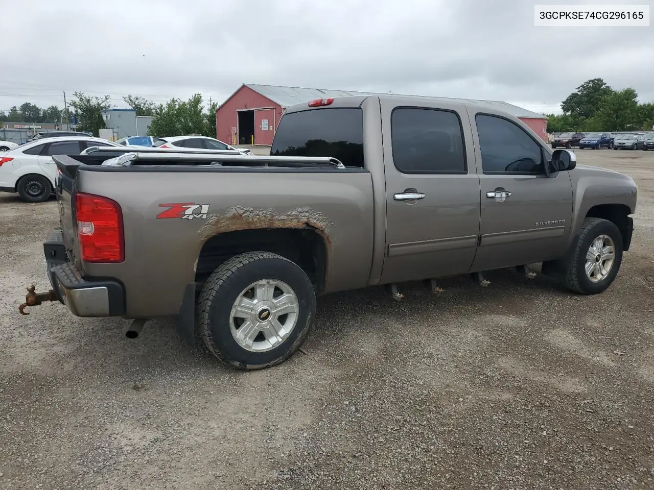 2012 Chevrolet Silverado K1500 Lt VIN: 3GCPKSE74CG296165 Lot: 65360525