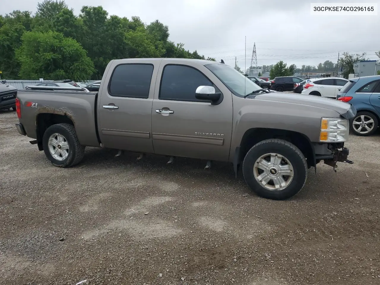 2012 Chevrolet Silverado K1500 Lt VIN: 3GCPKSE74CG296165 Lot: 65360525