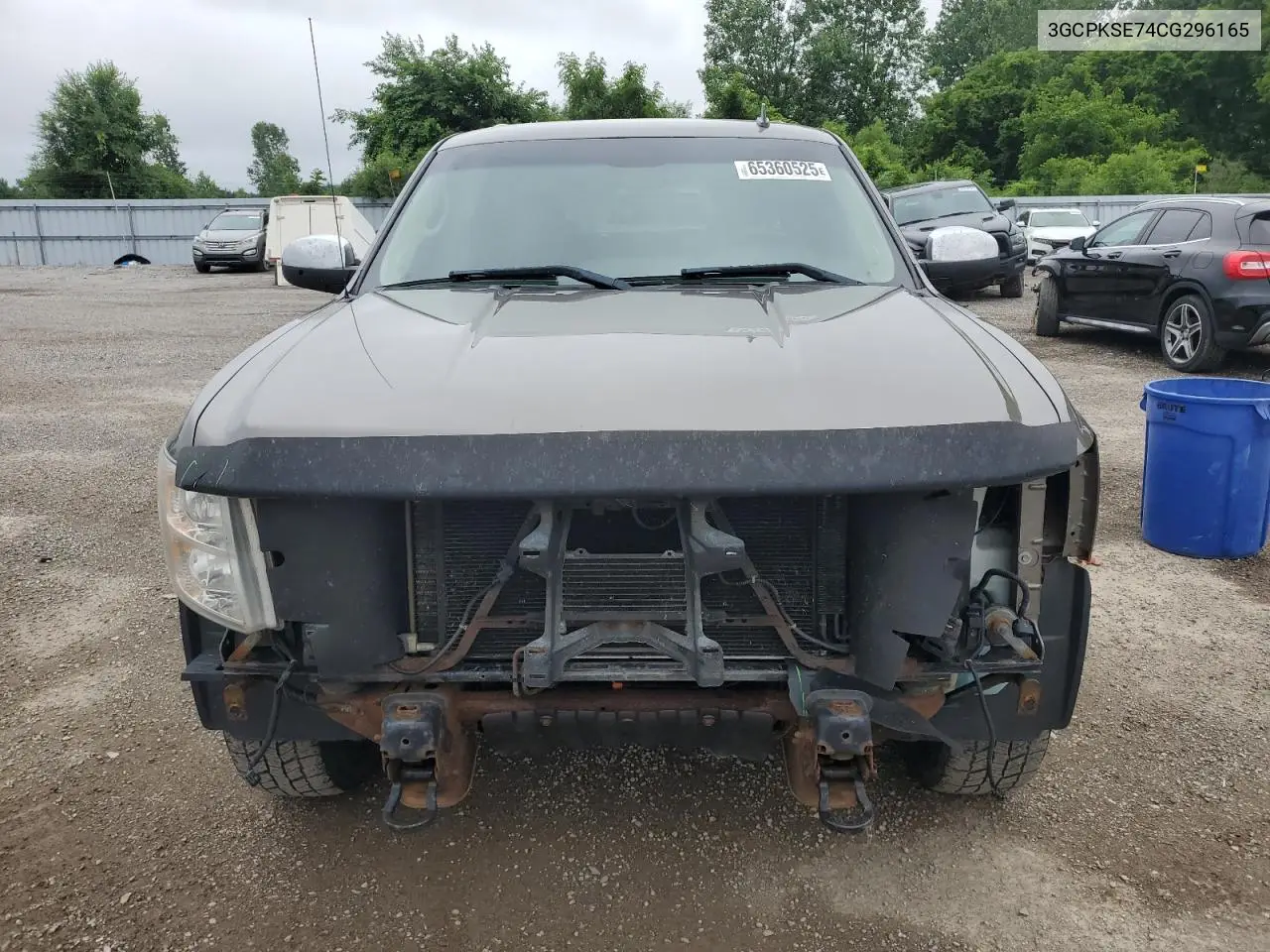 2012 Chevrolet Silverado K1500 Lt VIN: 3GCPKSE74CG296165 Lot: 65360525