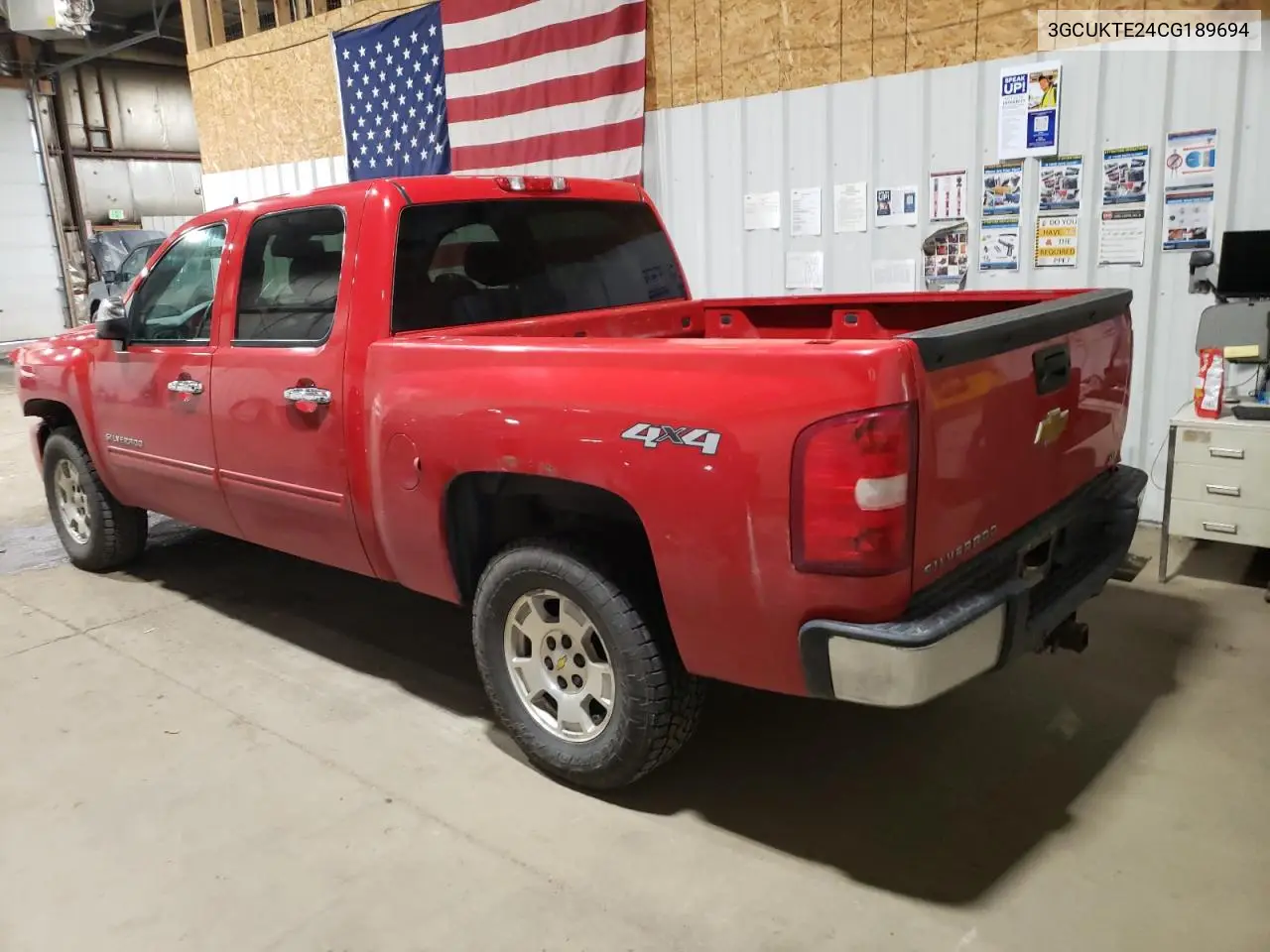 2012 Chevrolet Silverado K1500 Ltz VIN: 3GCUKTE24CG189694 Lot: 65689575