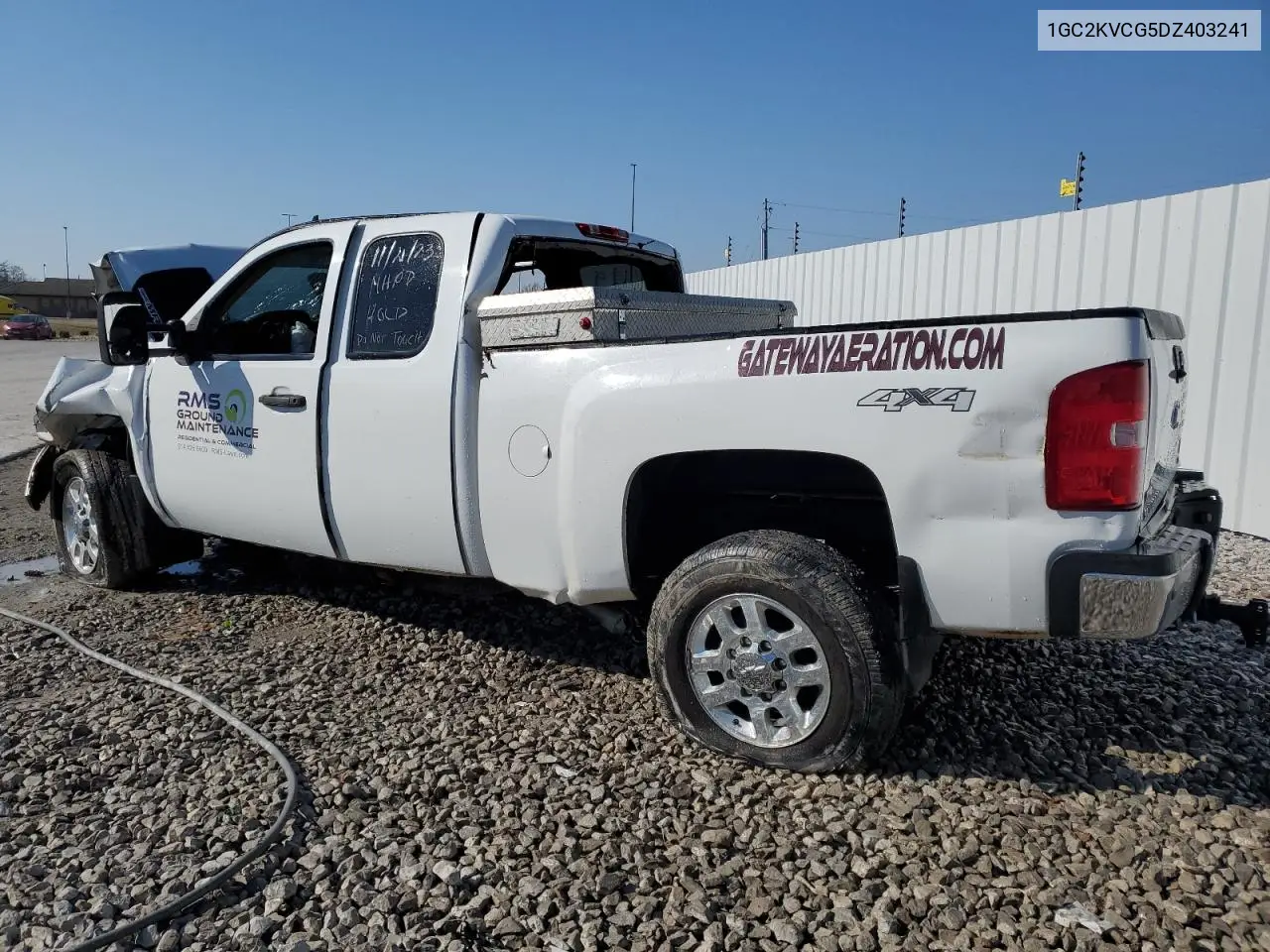 2013 Chevrolet Silverado K2500 Heavy Duty VIN: 1GC2KVCG5DZ403241 Lot: 38055054