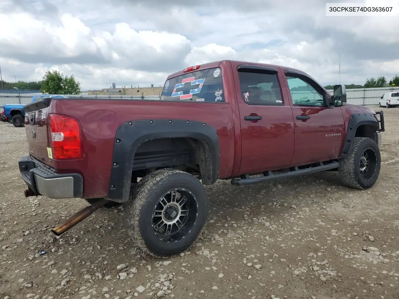 2013 Chevrolet Silverado K1500 Lt VIN: 3GCPKSE74DG363607 Lot: 62763695