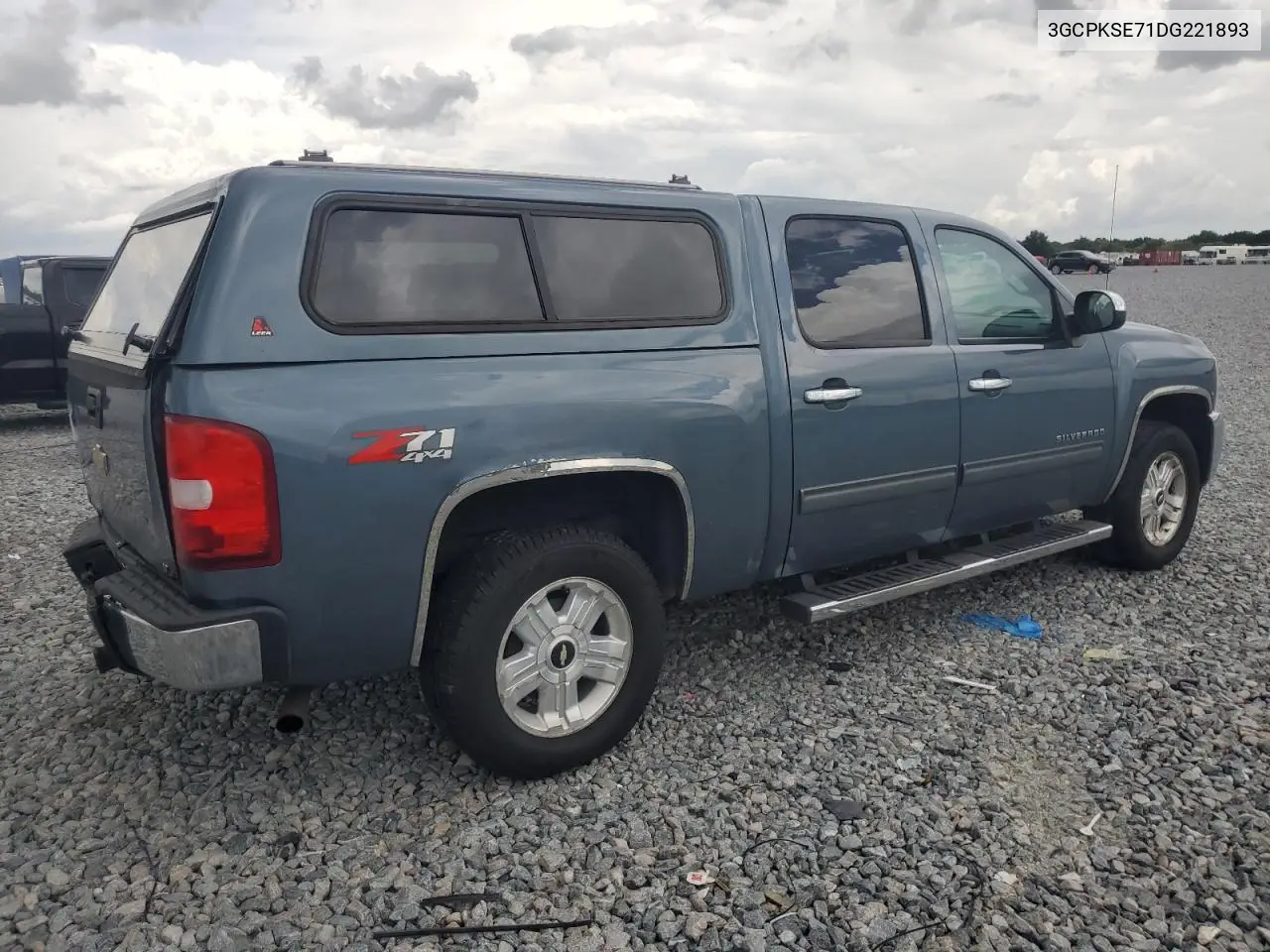 2013 Chevrolet Silverado K1500 Lt VIN: 3GCPKSE71DG221893 Lot: 65751785