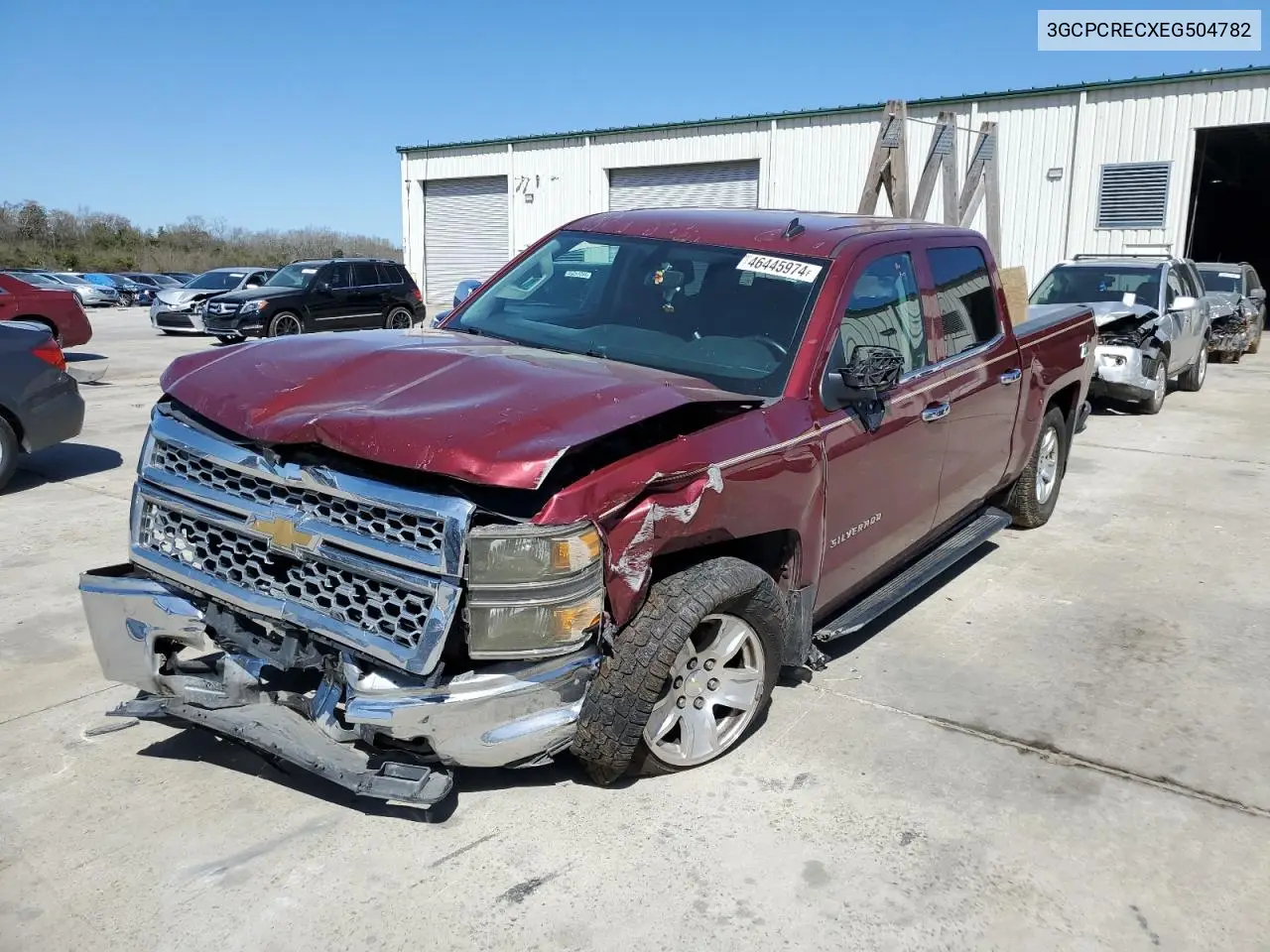 2014 Chevrolet Silverado C1500 Lt VIN: 3GCPCRECXEG504782 Lot: 46445974