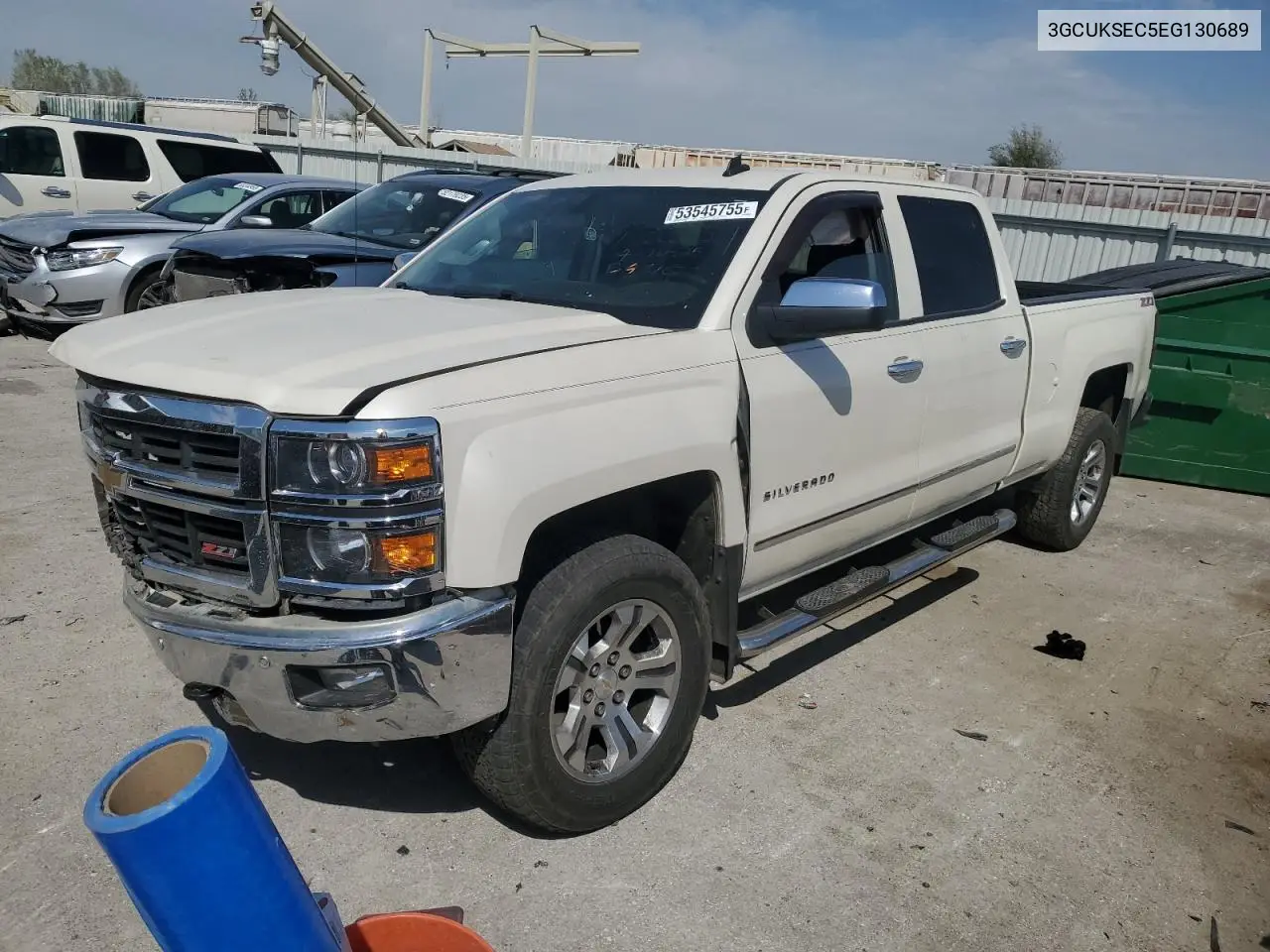 2014 Chevrolet Silverado K1500 Ltz VIN: 3GCUKSEC5EG130689 Lot: 53545755