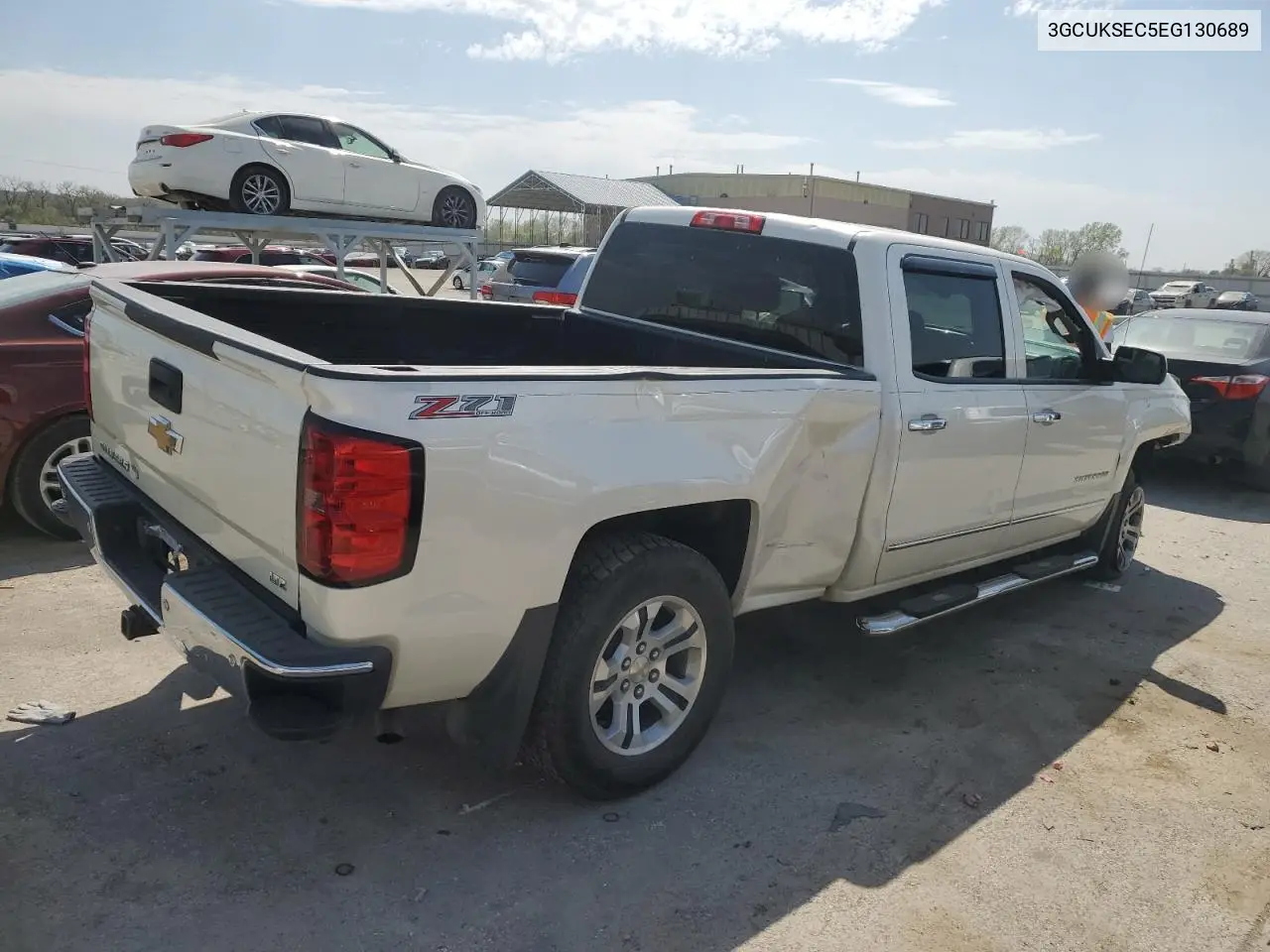 2014 Chevrolet Silverado K1500 Ltz VIN: 3GCUKSEC5EG130689 Lot: 53545755