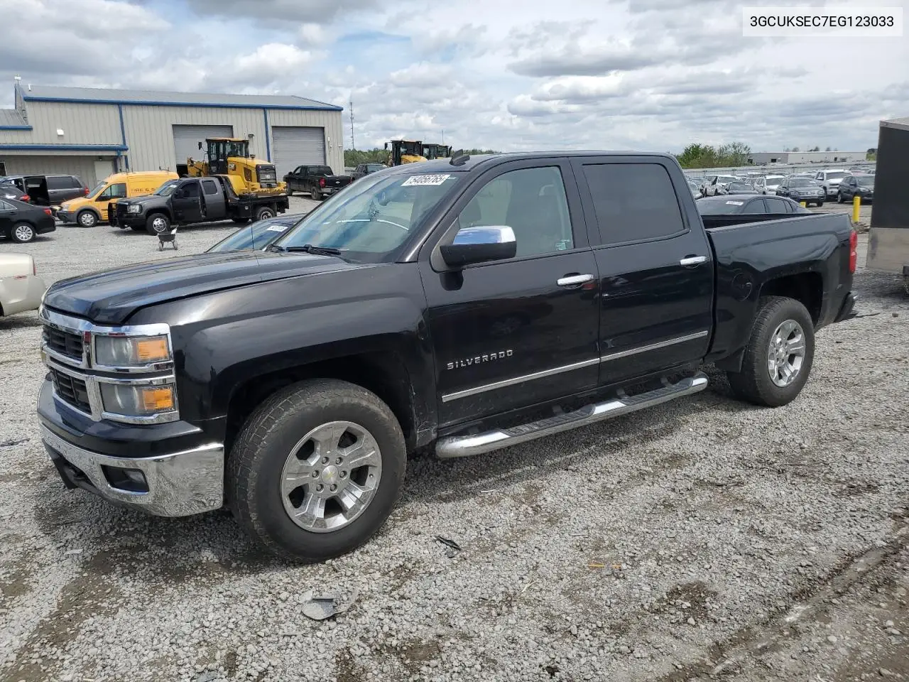 2014 Chevrolet Silverado K1500 Ltz VIN: 3GCUKSEC7EG123033 Lot: 54056765